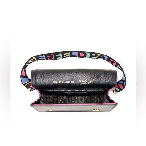 KARL LAGERFELD SIMONE FLAP CROSSBODY - Picture 3 of 6